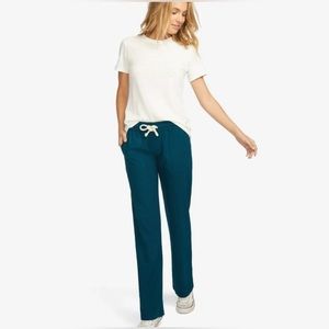 American Giant Teal Linen Pants - XL